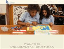 Tablet Screenshot of ameliaislandmontessori.com